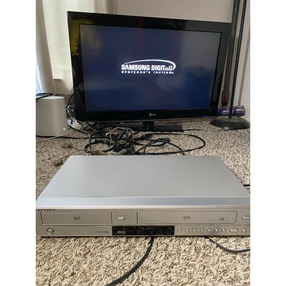 Samsung DVD-V5650 DVD VCR Combo Player 4-Head VHS Recorder TESTED & WORKS